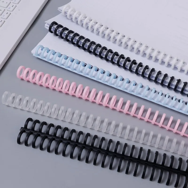 1-10Pcs 30Holes Detachable Buckle Loose-leaf Paper Book Circle Ring Scrapbook Album Binder Spiral A4 A5 B5 Notebook Binding Clip