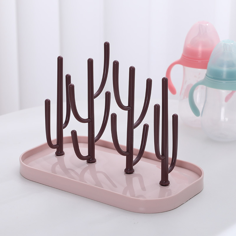 ขวดนมเด็กท่อระบายน้ําจุกนมถ้วยผู้ถือ Drying Rack ขวดทําความสะอาดและเครื่องอบแห้ง