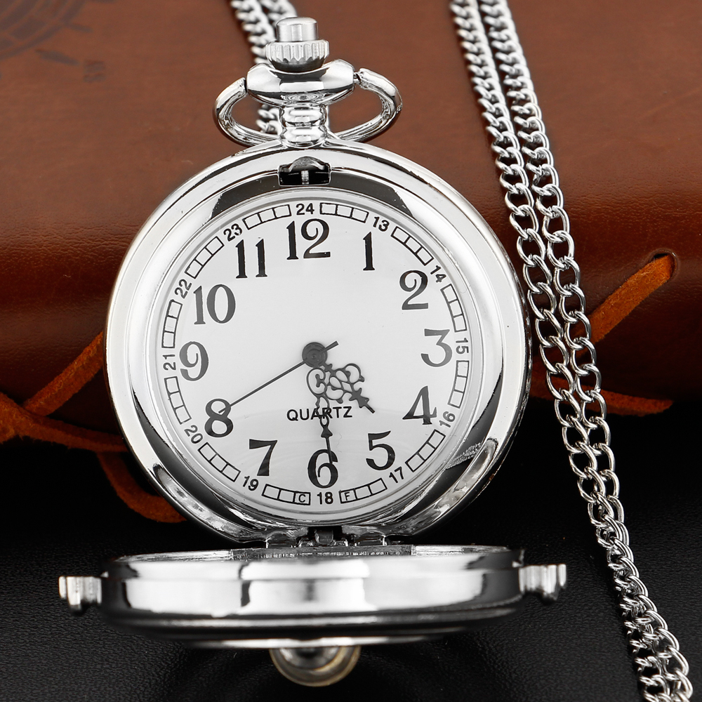 Reloj de bolsillo de cuarzo con cadena Sun Moon Time, colgante Retro para hombres y mujeres, collar, accesorios, reloj, el mejor recuerdo