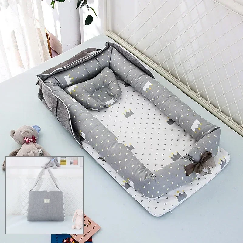 Trẻ Sơ Sinh Cotton Nôi Cũi Sơ Sinh Giỏ Bassinet Sơ Sinh Ngủ Di Động Cho Bé Làm Tổ Cho Bé Trai Bé Gái Du Lịch Cốt Đệm quà Tặng