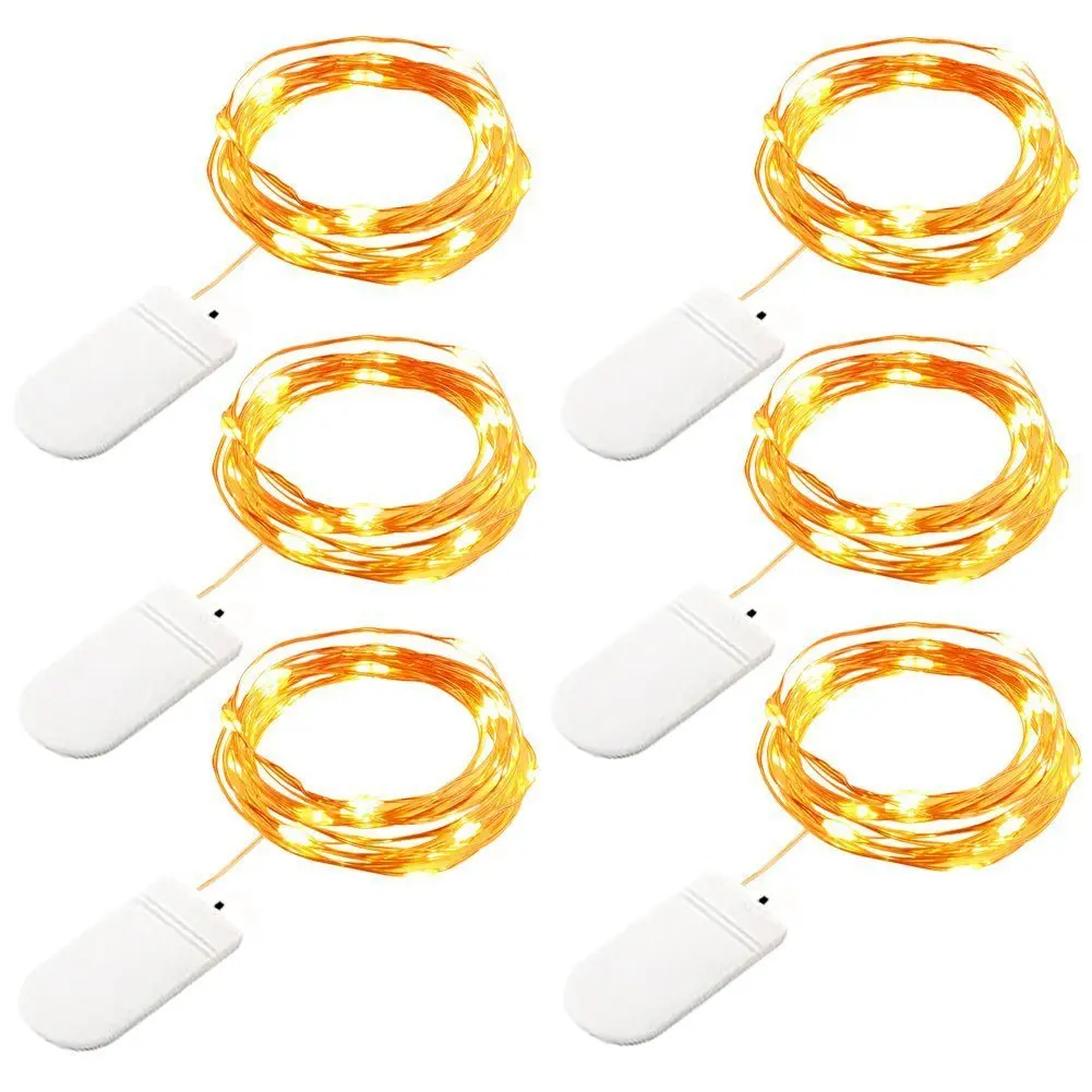 10pcs 1M 2M 3M 5M Copper Wire LED String Lights Holiday Lighting Fairy Garland for Christmas Tree Wedding Party Decoration Natal