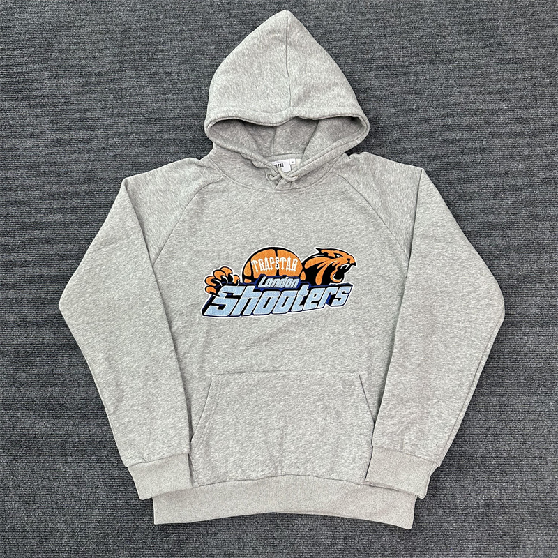 Londyńskie strzelanki głowa lwa haftowane dresy spodnie z kapturem.