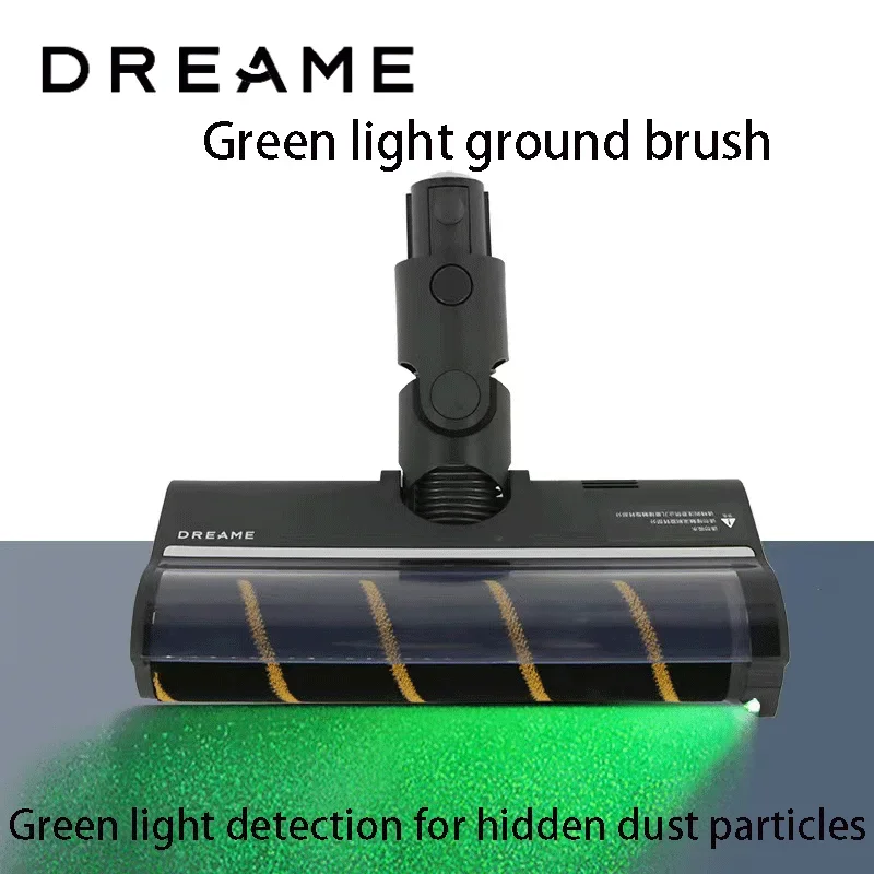 Dreame V12S V16S V11 V12 T10 T20 T30 T20pro T30NEO V16 V12pro Роликовая щетка с зеленым светодиодом, мягкая бархатная насадка для щетки для пола