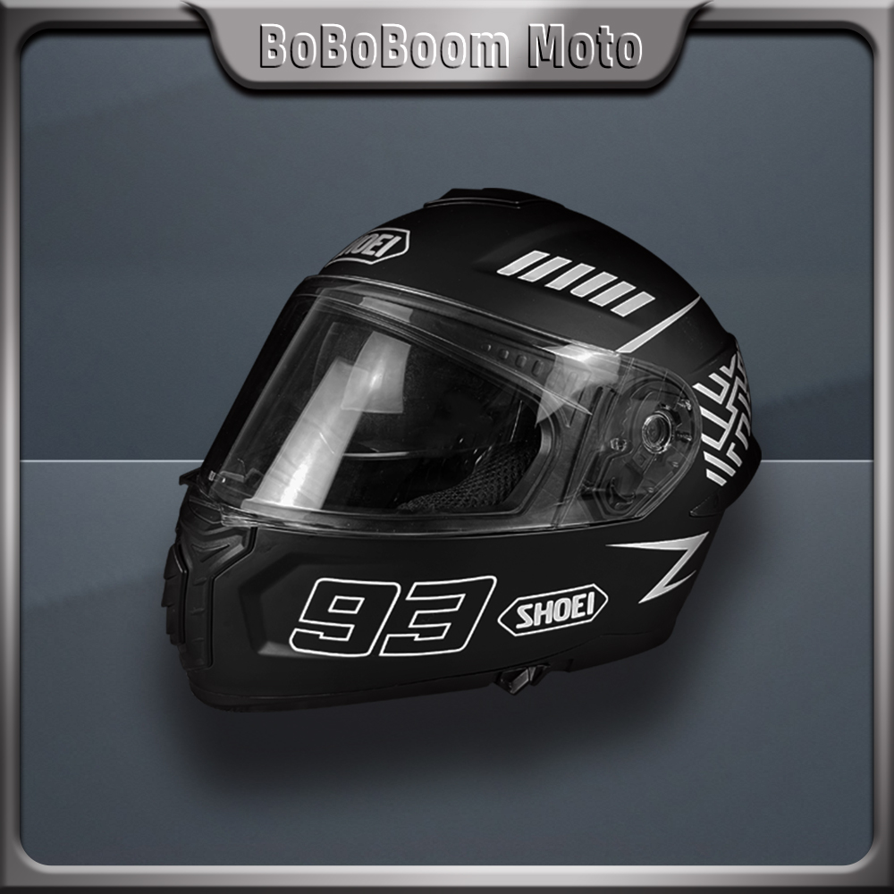 Para SHOEI pegatina para casco de motocicleta NO.93 calcomanía pegatinas de vinilo accesorios de modificación lente decorativa impermeable
