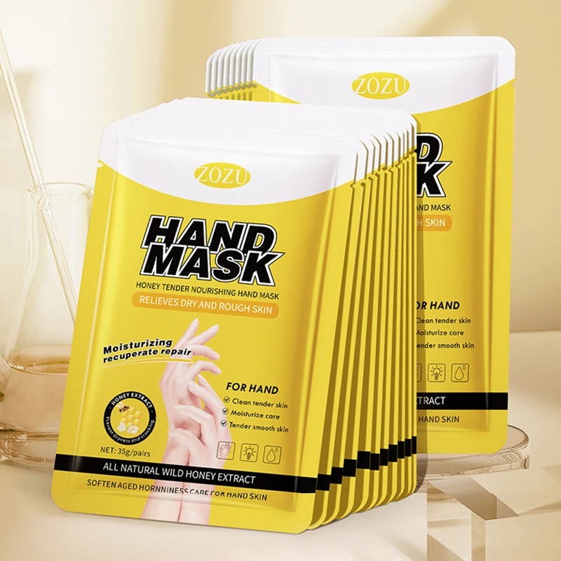 10 Paar Honig-Handmasken, Hände-Hautpflegemasken, feuchtigkeitsspendend, nährend, feuchtigkeitsspendend, zärtend, glättende Hände, Hautpflegeprodukte