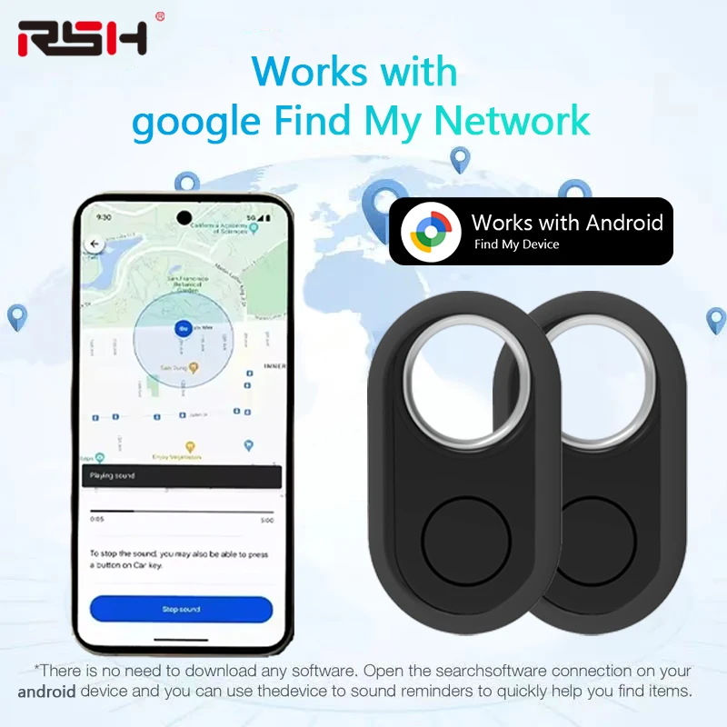 GPS-tracker voor Samsung Android-tracker Werk met Google Find My Bluetooth Locator Finder Global Positioning Anti-verloren Smart Tag