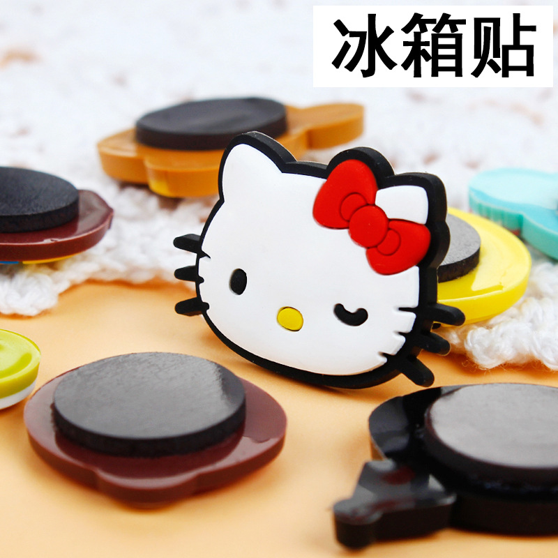 Hello Kitty Kuromi Drawing Board Magnet Mini Refrigerator Home Decoration Sticker Magnets Fridge Souvenir Whiteboard Magnets