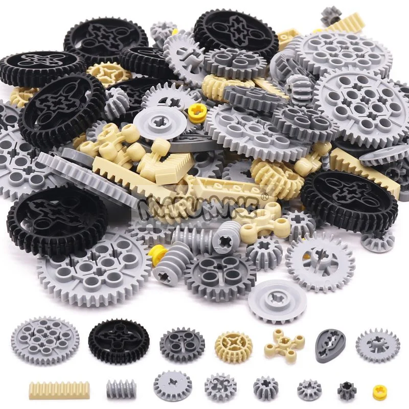 Marumine 120 pçs tecnologia moc bloco de construção engrenagem rack tijolos mecânicos peças carro robat acessórios 32498 46372 32072 4716