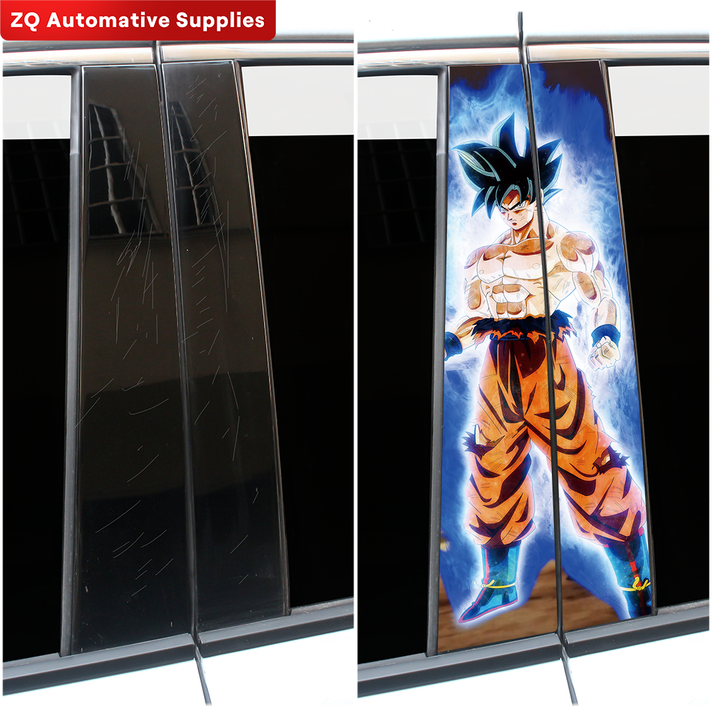 アニメ悟空車のステッカー自動 B ピラー防水日焼け止め装飾カバー傷 DIY 車のドア柱ビニールデカールアクセサリー