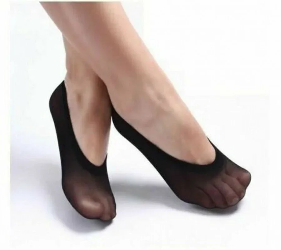 20/60 Uds calcetines invisibles antideslizantes zapatillas sin costuras calcetines tobilleros de seda de hielo verano fino sólido Casual transpirable No Show calcetín