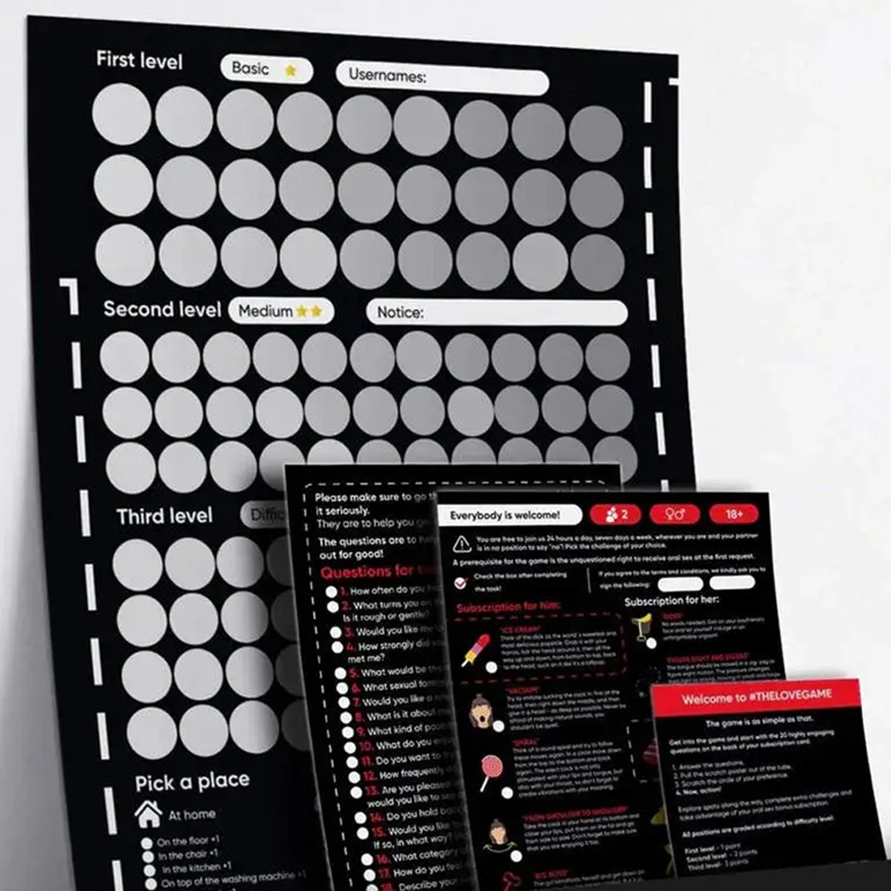 100 cosas para hacer entre parejas Juegos de parejas Dormitorio Scratch Off Poster 100 fechas Lista de rascar Celebre momentos memorables