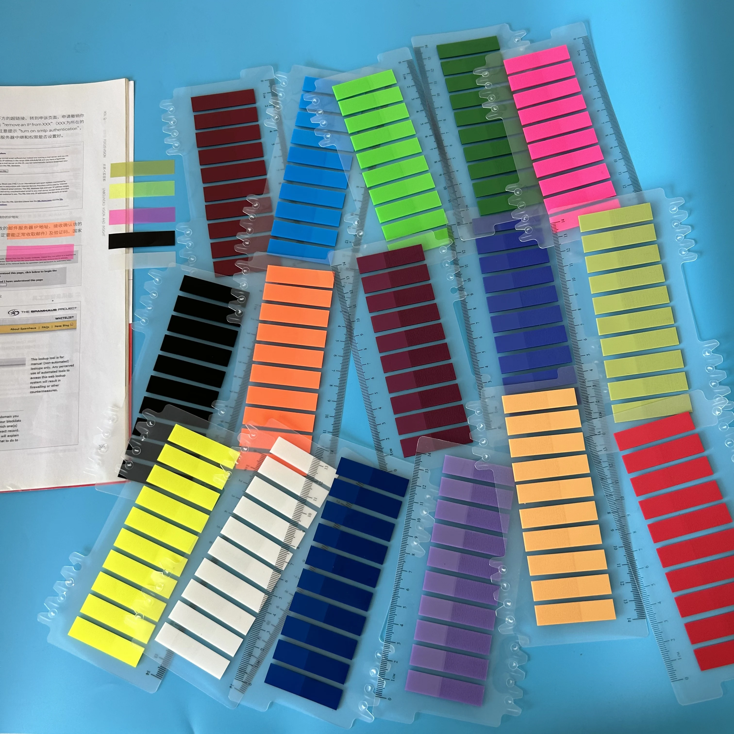200-3200PCS Clear Sticky Notes Self-Adhesive Colorful Memo Pads for Office School Book Annotation Index Tabs Stationery