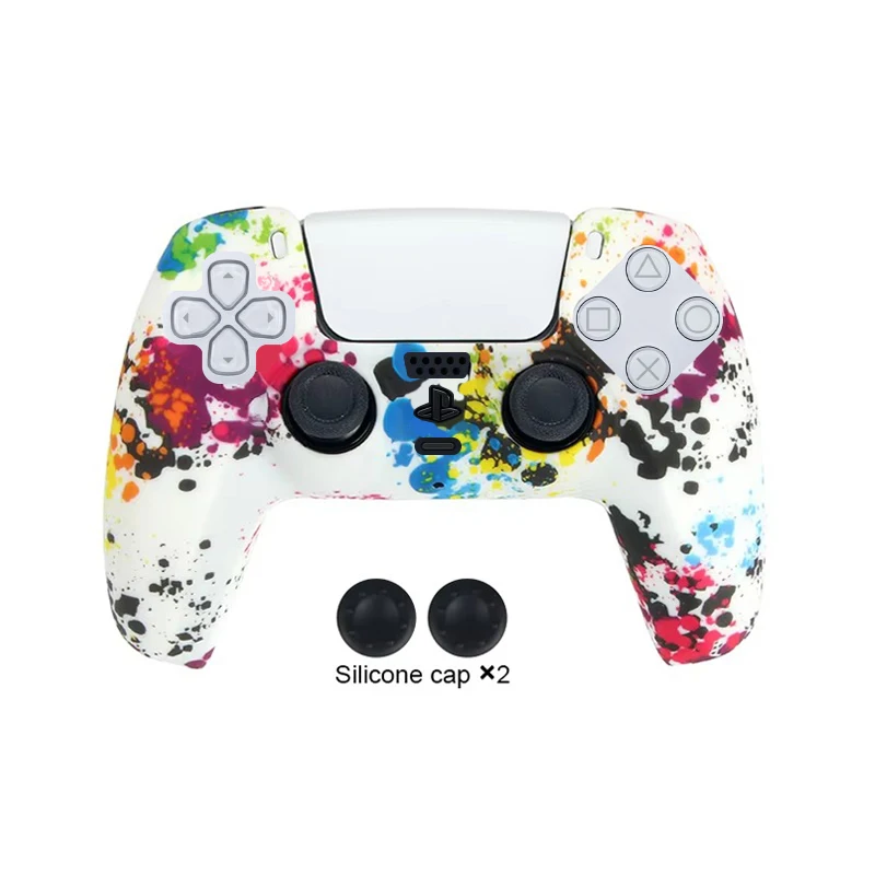 Camo-Schutzhülle für SONY Playstation 5, Silikonhülle, Griff für PS5-Controller-Zubehör