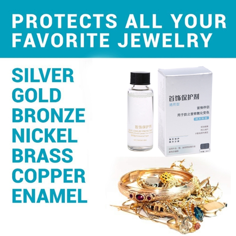 Recubrimiento de joyería portátil, agente protector transparente, embellece, protege las joyas del desgaste, previene la reacción alérgica