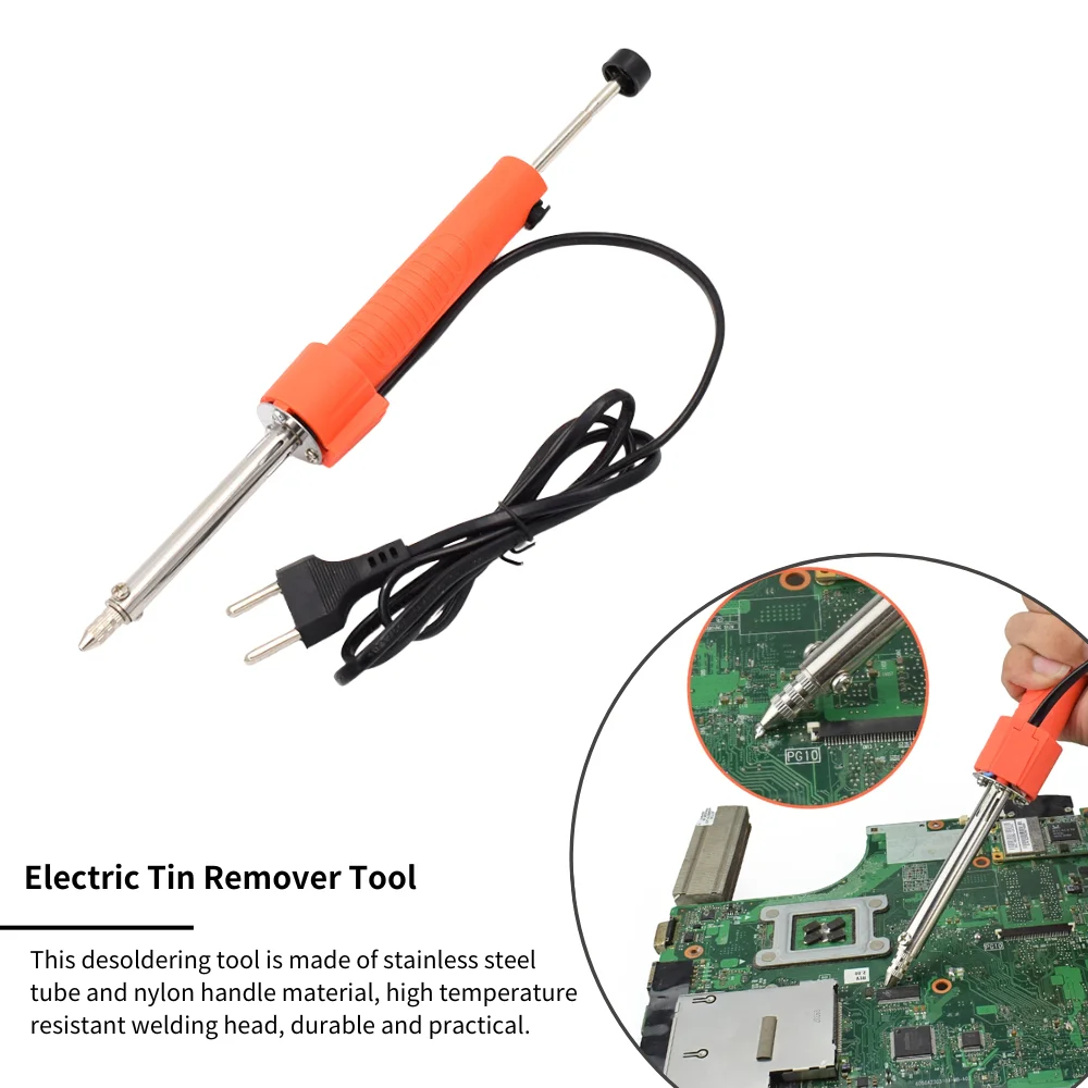 220V 30W ไฟฟ้า Soldering Sucker สูญญากาศ Desoldering ปั๊มดีบุก Remover เครื่องมือ Cogfs กําจัดขยะดีบุก