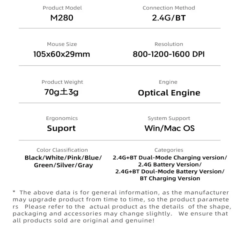 Xiaomi Bluetooth Wireless Mouse 2.4G Dual Mode DPI Adjustable Type-C Rechargeable Silent Ergonomic Portable Office Mouse