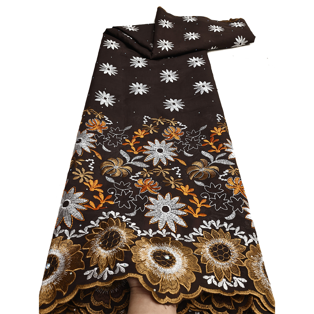 Renda de luxo suíça 2025 tecidos de alta qualidade tecido de renda francesa nigeriana com strass para vestidos elegantes 5 jardas