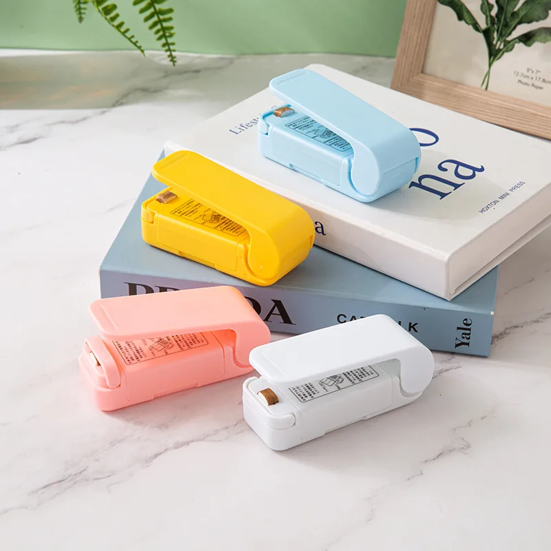 Mini sellador de embalaje, bolsa de plástico aislada para alimentos, sellado portátil para aperitivos, herramientas de cocina