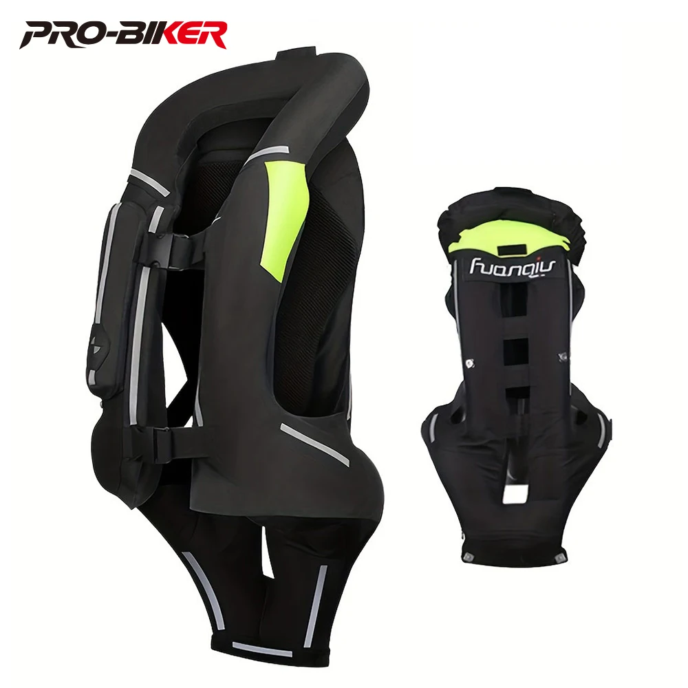 Colete airbag para motocicleta, jaqueta salva-vidas masculina para motocicleta, bolsa de ar reflexiva para motocross, colete protetor para moto