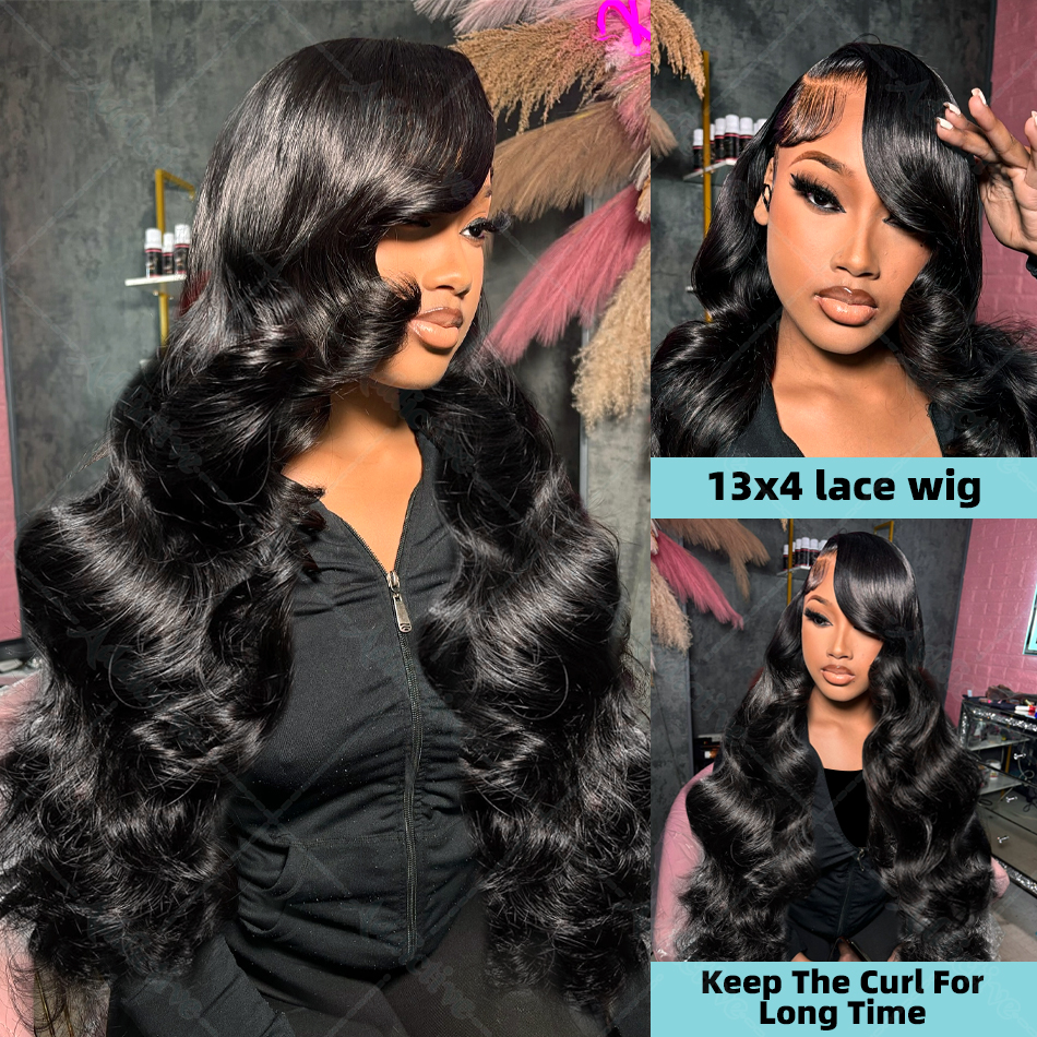 250% 実体波 13 × 6 HD 透明レースフロント人毛ウィッグ 30 40 インチ 13 × 4 レースフロントウォーターウェーブ 5 × 5 閉鎖かつら女性のための