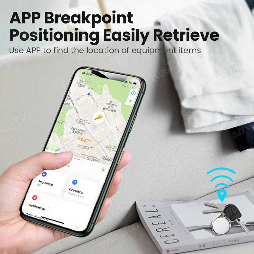 Smart Key Finder Locator GPS Tracking Device Bluetooth-compatible For  Anti-Lost Tag Alarm Reminder Work With Apple Find My