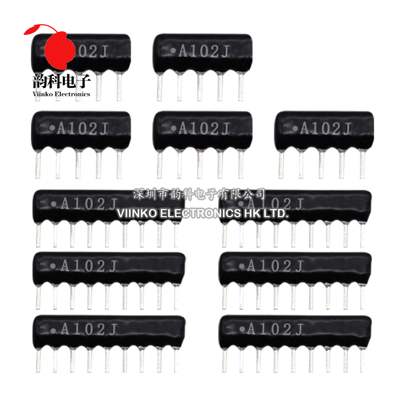 10 Uds 9PIN 8PIN 7PIN 6PIN 5PIN conjunto de resistencia de red de exclusión DIP 100 220 470 680 1K 1,2K 1,5K 2K 2,2K 4,7K 5,1K 10K 100K ohm