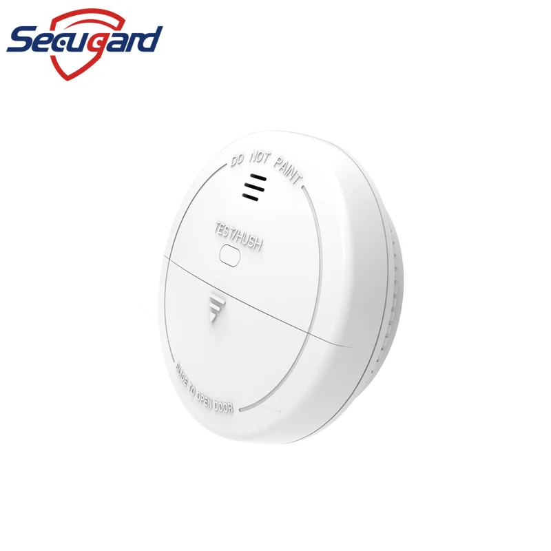 433MHz เครื่องตรวจจับควันไฟไร้สาย Sensor 80db เสียงปลุก Smokehouse ผสมสำหรับ Smart Home Security Alarm System