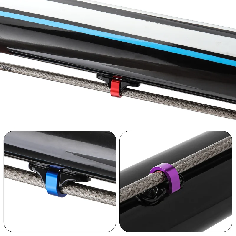 MUQZI 10 Chiếc MTB Xe Đạp Khung Xe Đạp U Khóa Cho Phanh Cáp Nhà Ở Vòi Ống Sang Số Cáp Hướng Dẫn Viên Nút Cố Định ống Kẹp