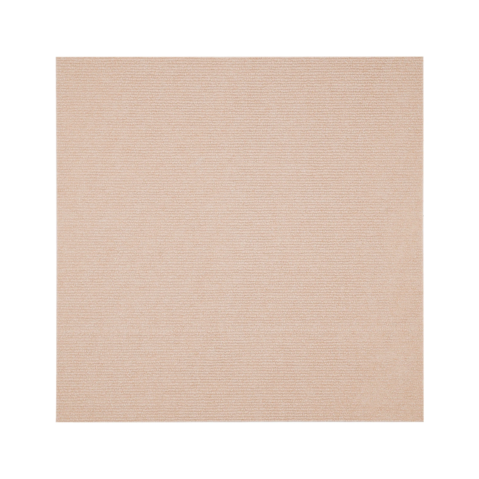 Beige-Kamel Modern Quadratischer Teppich, Bodenteppich, Adsorptionstyp selbstklebender Teppich