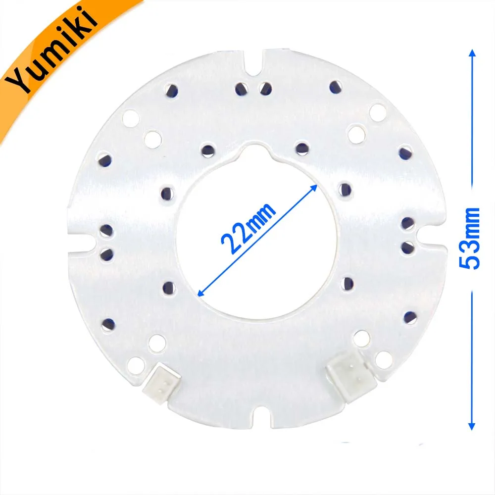 Yumiki 6 cuadros blancos LED IR Leds Placa infrarroja para cámaras CCTV visión nocturna (53 mm de diámetro)