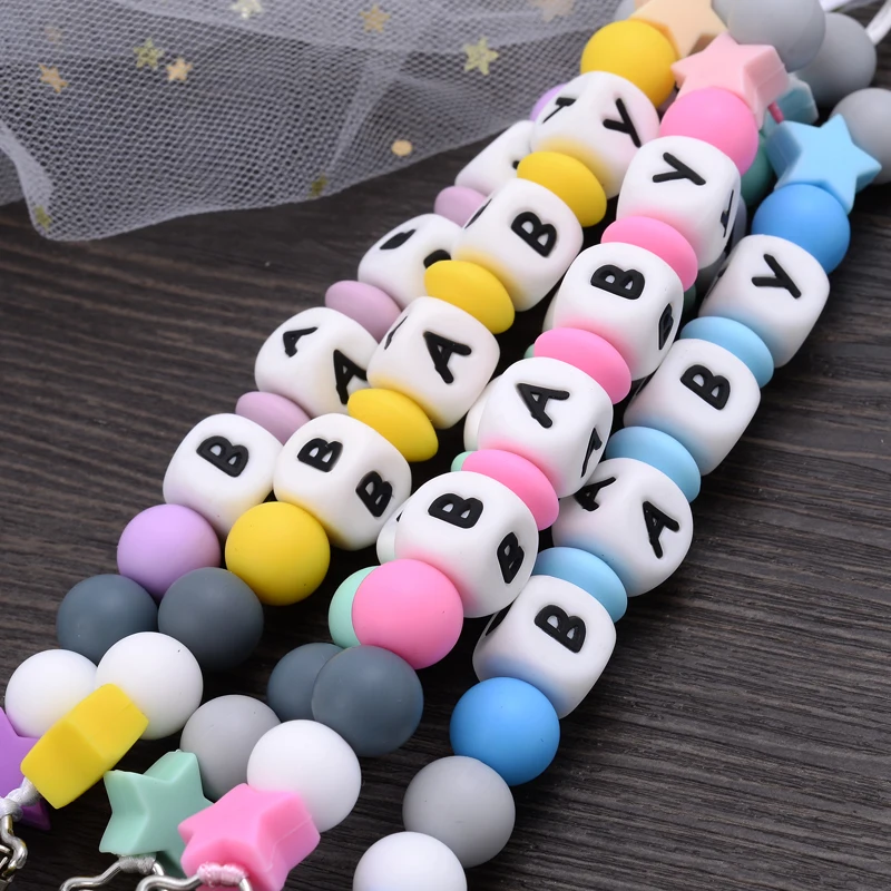 Bé Handmade Miếng Dán Núm Vú Giả Dây Chuyền Viền Silicone Cho Trẻ Sơ Sinh Núm Vú Xoa Dịu Đậu Nành Dây Chuyền Kẹp Núm Vú Kẹp Cá Tính Tên