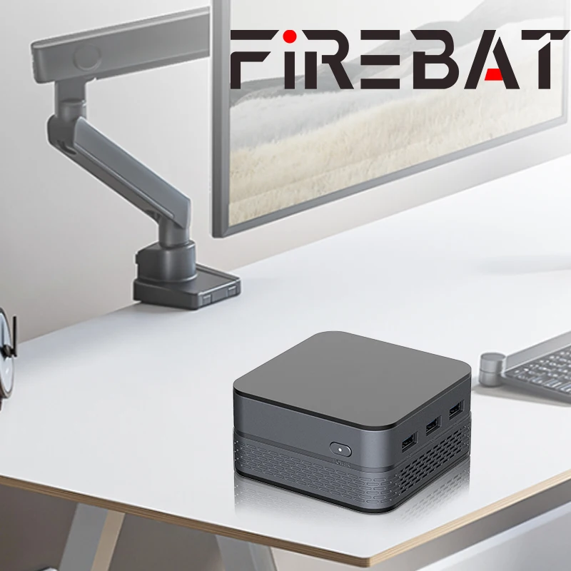 FIREBAT T9 PLUS Intel N100 MINI PC 16GB LPDDR5 512G  Windows 11 BT4.2 WIFI 5 Ultra Small Dual LAN Three HDMI Desktop Computer