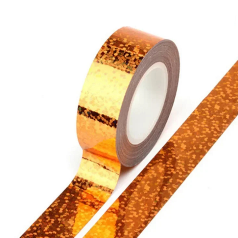 BOPP เทปสีทองสีแดงสีดํา Silver Dot พรมเทป Aluminized เทปฟิล์มเครื่องเขียนสติกเกอร์สํานักงาน