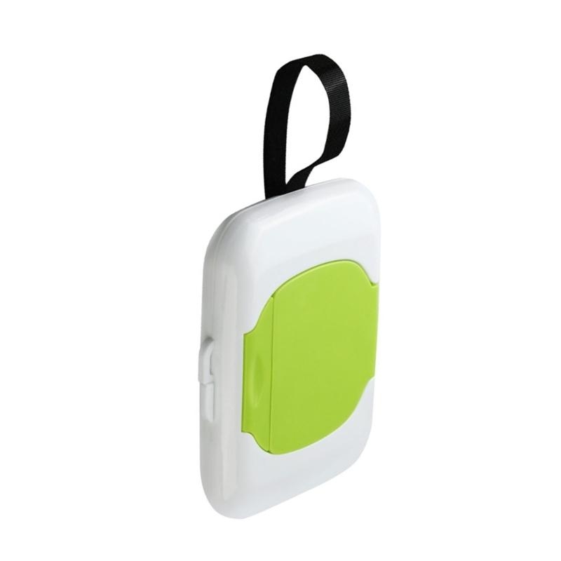 J15U Carrinhos bebê Pram Pendurado Recipiente lenços umedecidos para ambientes internos e externos Caixa lenços