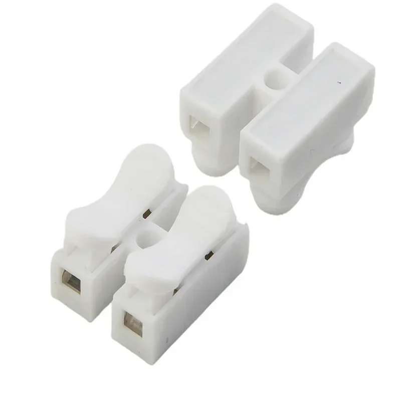 20pcs CH2 Spring Quick Wire Connectors Cable Clamps Terminal Block LED Strip Light Replace Electrical Tapes Cable Clamp Tools