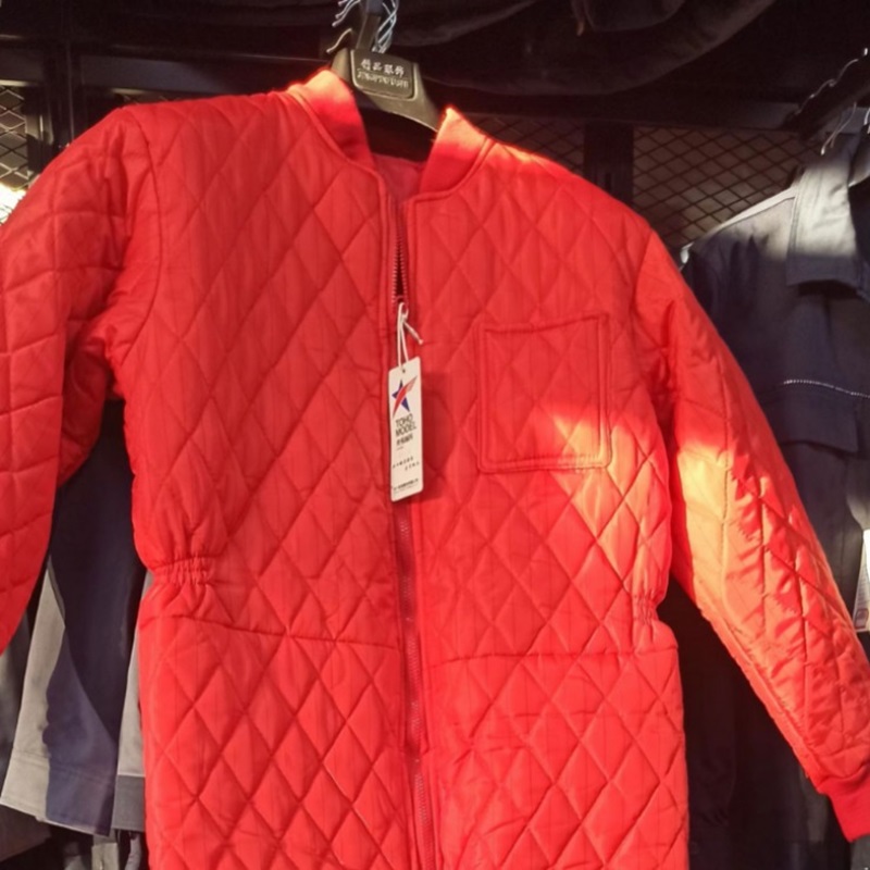 Winter-Arbeitskleidung, Kühllager-Arbeiter-Overall, mit Baumwolle gepolstert, Arbeitsoverall, warm, dick, Thermo-Overall, Lager, Werkstatt