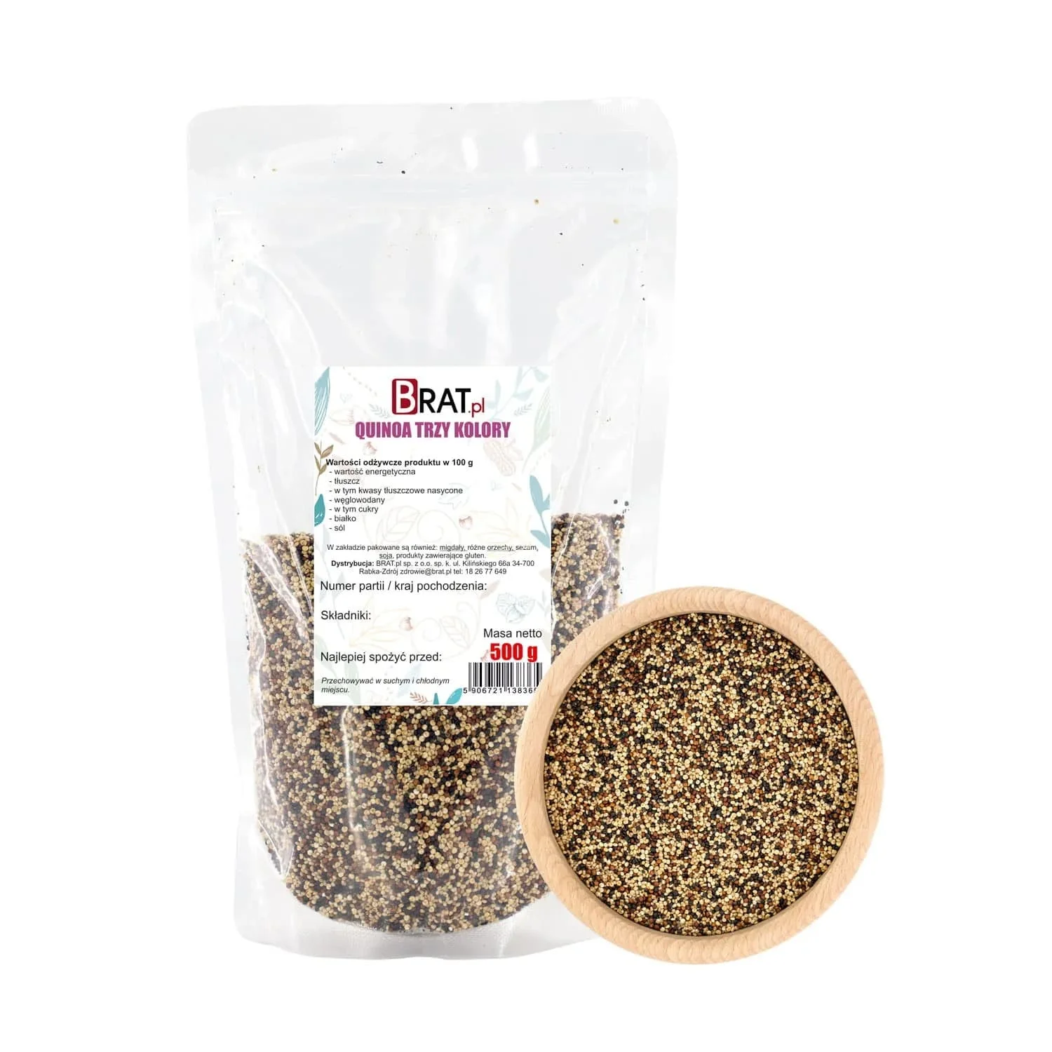 Quinoa 3 kolory - komosa ryżowa 500g