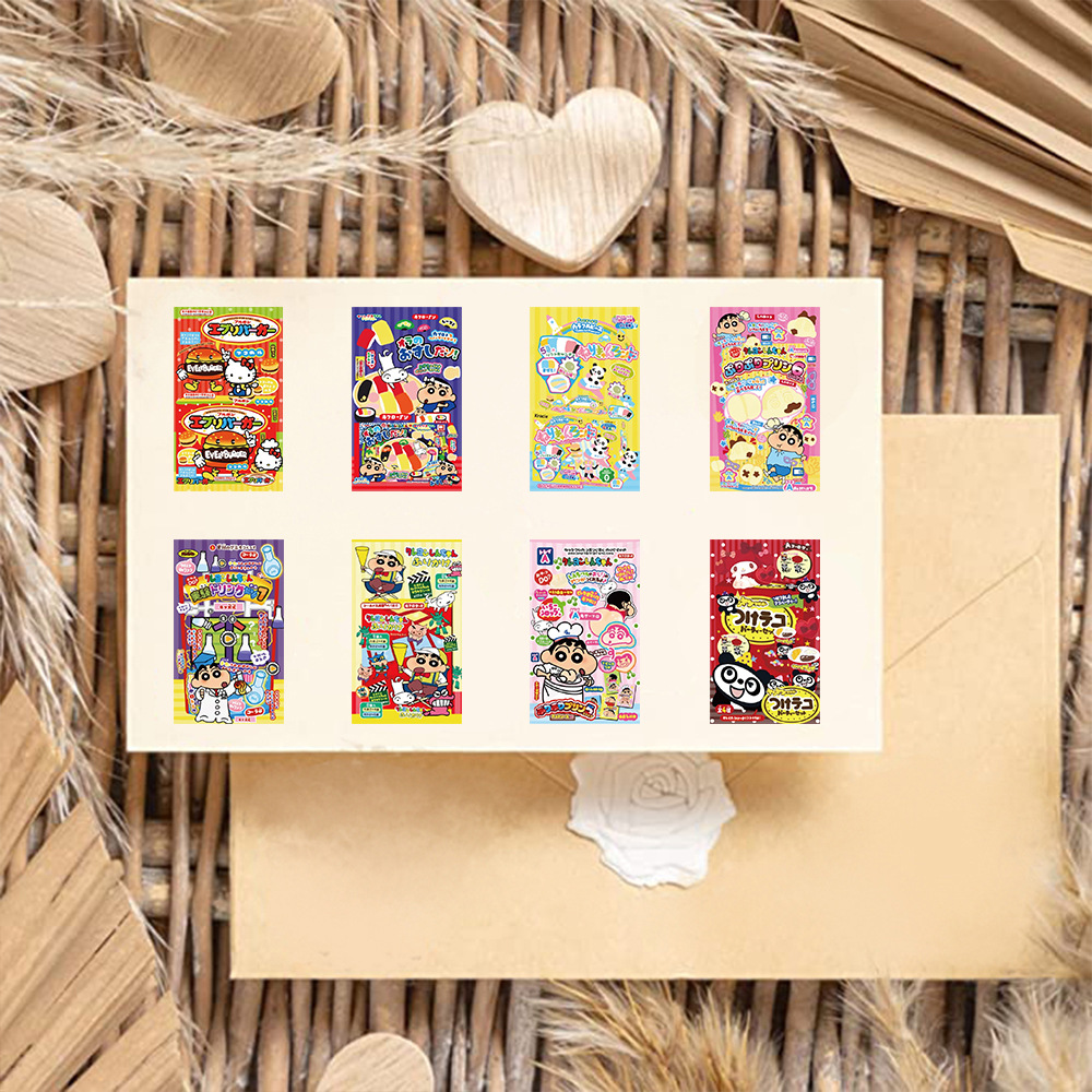 50PCS Cartoon Anime Collection Stickers Cute Cartoon Image Sealing Stickers Packaging Hand Curtain Sticker Decorative Materials