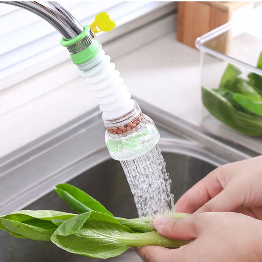 1Pcs New 360 Degree Rotating Faucet Extension Shower Supplies Kitchen Shower Rotating Filter Home Use Splash-proof Faucet Nozzle