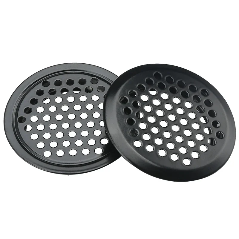 4 Chiếc Tủ Quần Áo Tủ Lưới Lỗ Đen Lỗ Thông Khí Louver Thông Thoáng Da Thép Không Gỉ Màu Đen