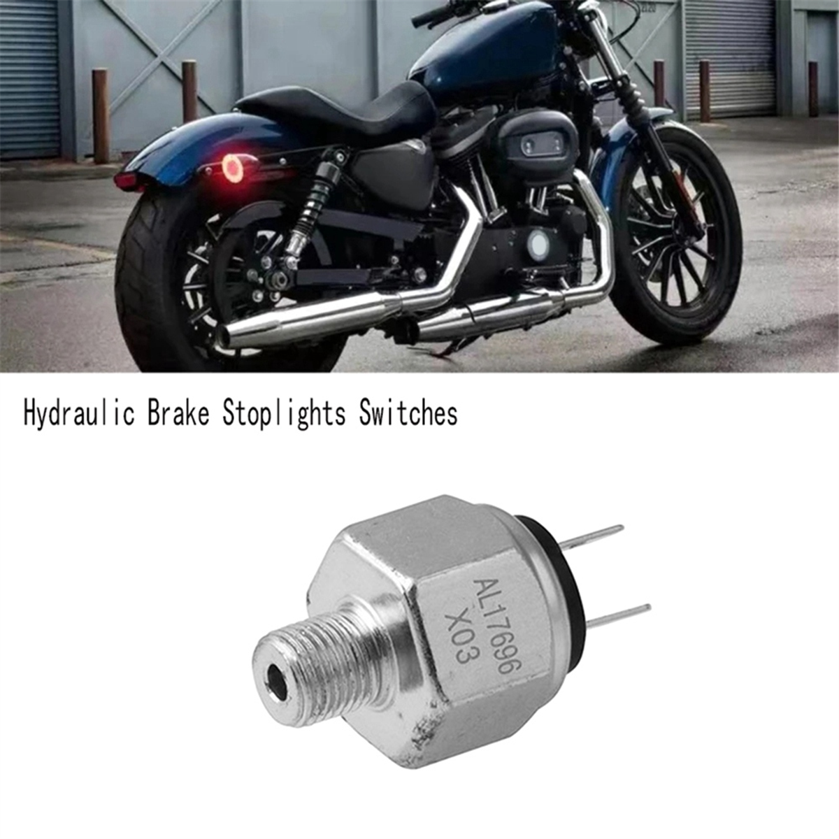 Przełączniki świateł stopu hamulca hydraulicznego motocykla o średnicy 10 mm do przełącznika świateł stopu Harley-Davidson Sporster