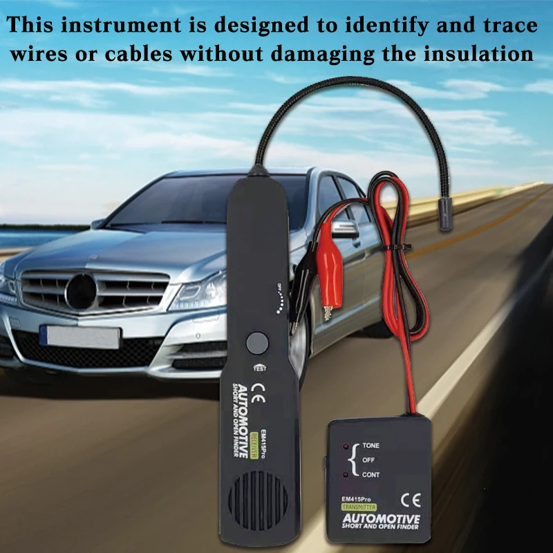 EM415PRO traqueur de câbles courts pour automobile et détecteur de fils ouverts universel EM415 PRO 6-42V DC trouver le fil de court-Circuit de voiture