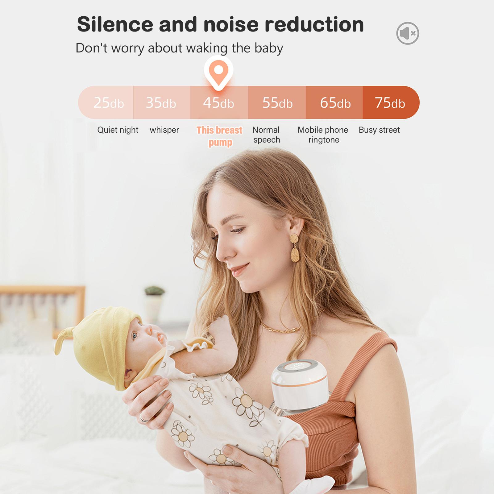 Nueva extractor de leche portátil, extractor de leche portátil eléctrico manos libres, recolector de leche para amamantar sin BPA