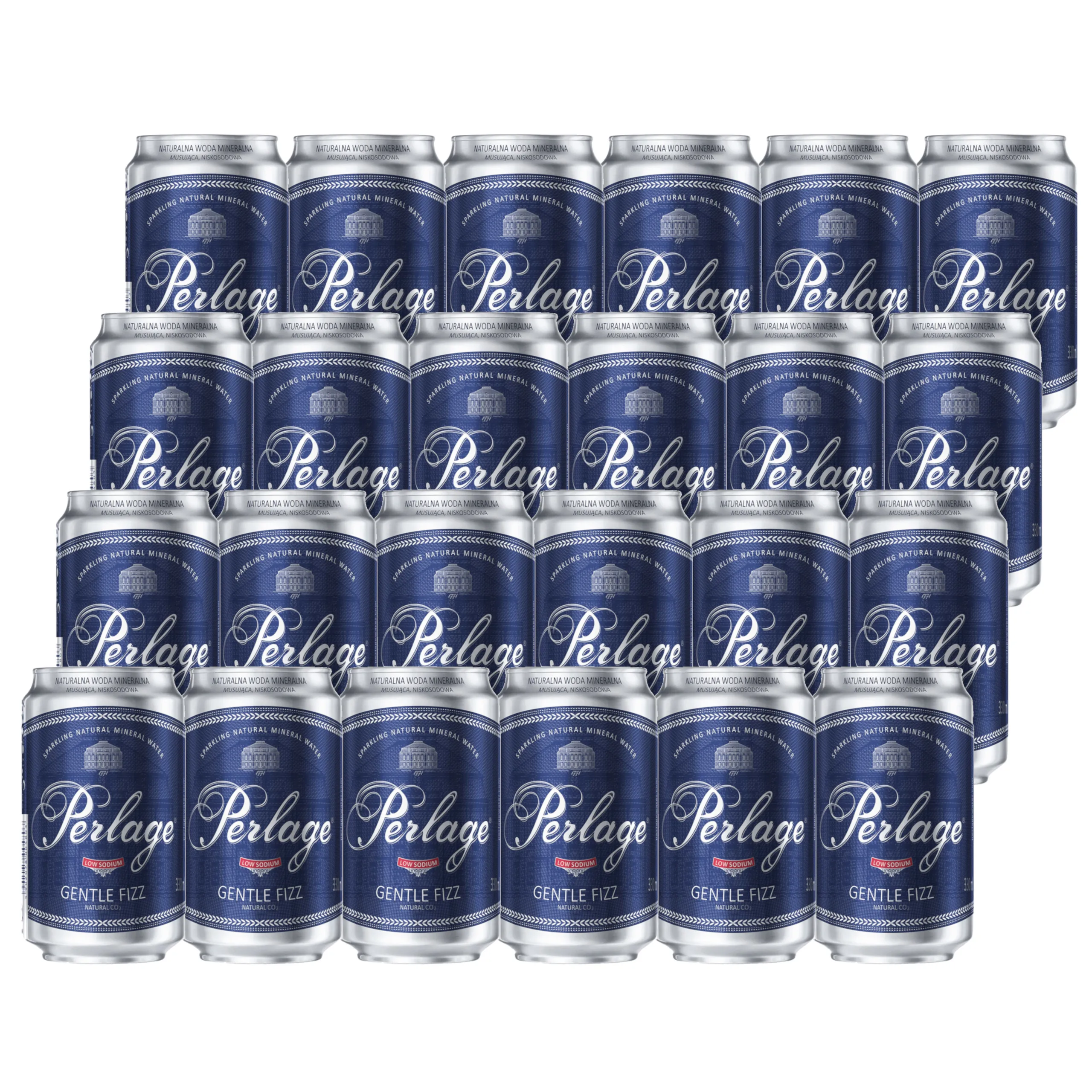 24x Woda musująca CISOWIANKA Perlage puszka 330 ml