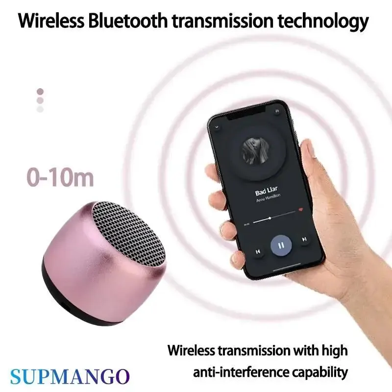 M1 ポータブル Bluetooth スピーカー音楽ステレオサラウンドミニ USB 屋外サブウーファースピーカーオーディオプレーヤースピーカーマイク