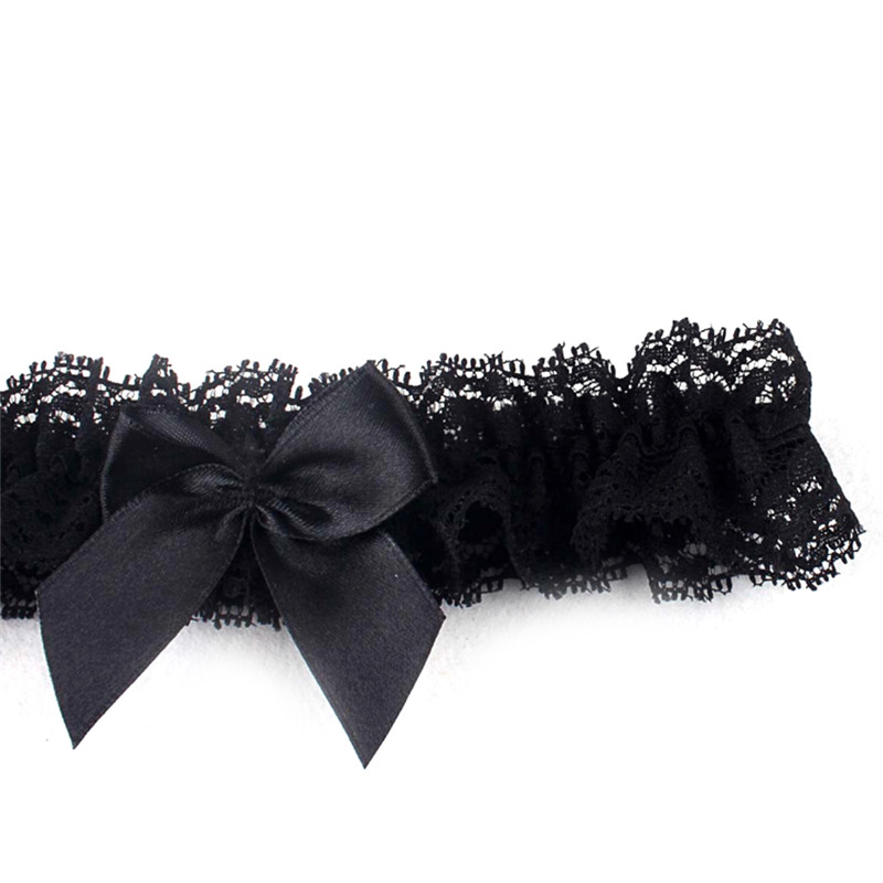 Liguero de encaje con lazo para boda, lencería nupcial, accesorios de boda