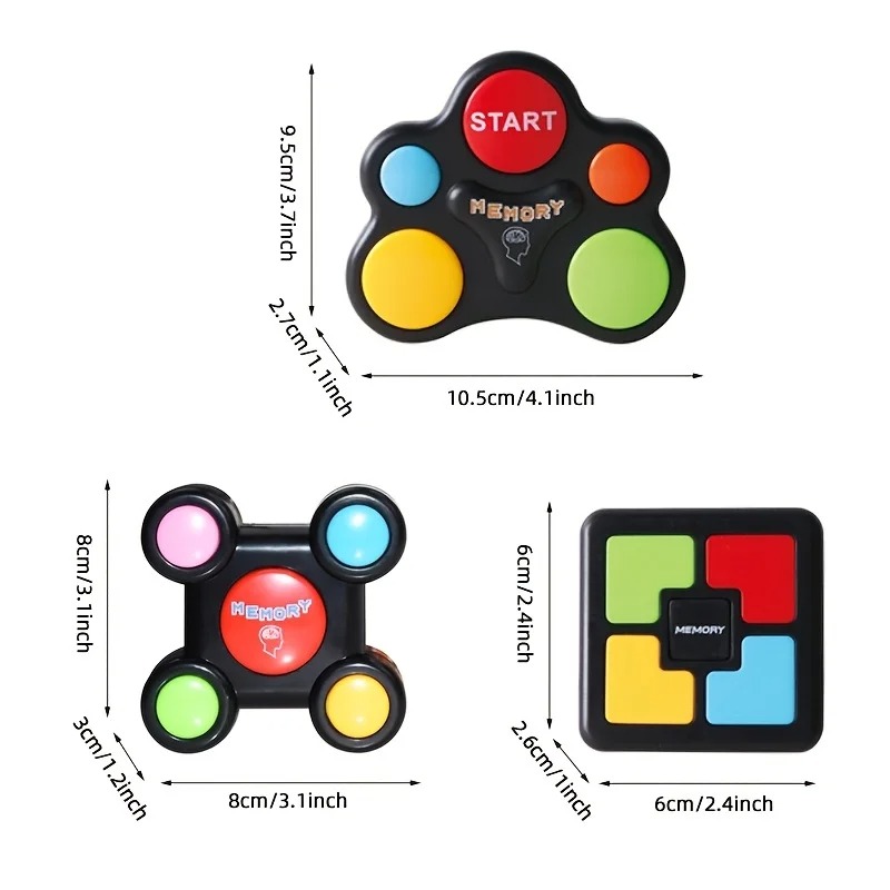 Machine de jeu de mémoire pour enfants, lumière LED, effet sonore, jouets interactifs pour plusieurs personnes, formation, Coordination œil-main