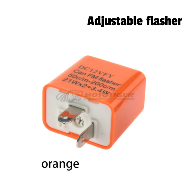 Motorfiets LED Knipperlichtrelais Verstelbare Frequentie Vierkant Knipperend Knipperlicht Motorfiets Led-verlichting Richtingaanwijzer 12V Flash