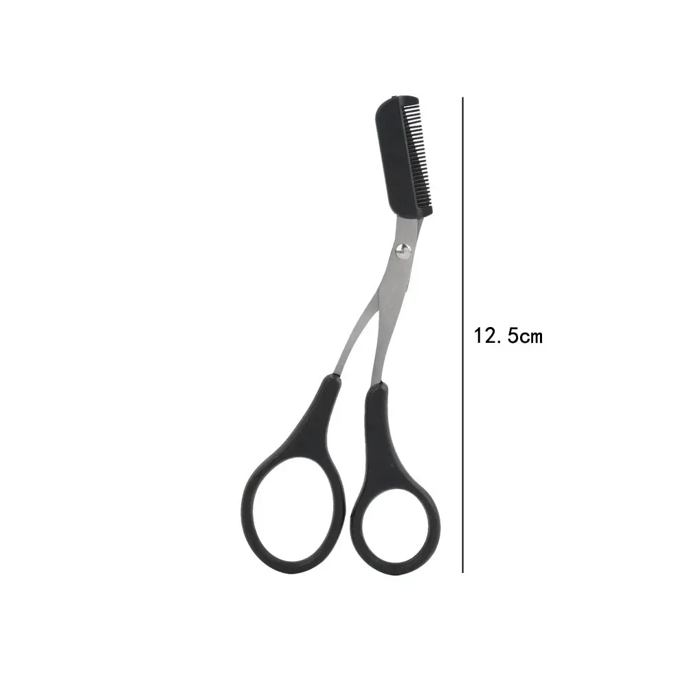 Wenkbrauwschaar met kam Ontharing Scheerapparaat Wenkbrauwen Vormgeven Make-up Tool Karsyngirl 1 Stuks Veilige Wenkbrauwtrimmer Roestvrij staal