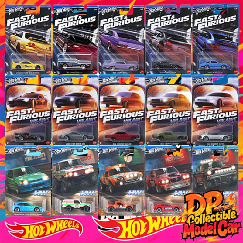 Mattel масштаб 1:64 Hot Wheels Silver Series злодеи Fast & Furious Speed Graphics литые автомобили игрушка